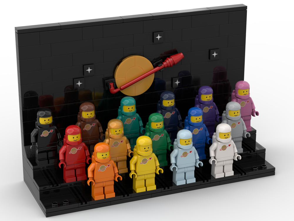 LEGO MOC-238067 Classic Spacemen Minifigure Display Stand by yuanqing ...