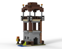 LEGO Set 21278-1 The Pillager Outpost and Ravager (2025 Minecraft ...