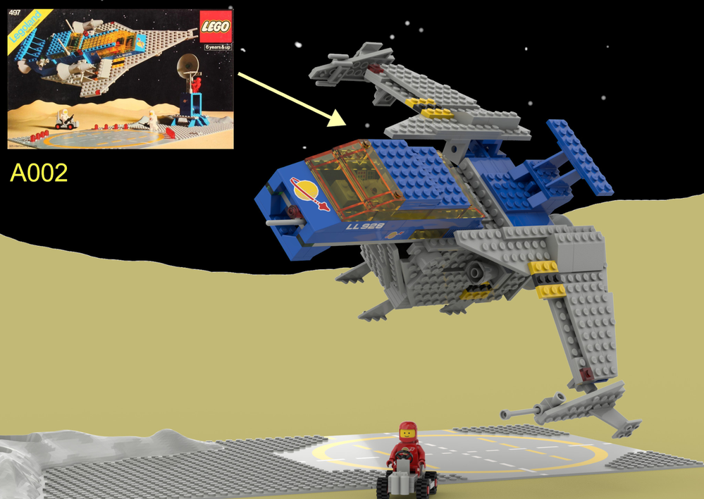 LEGO MOC LL928 Galaxy Explorer A002 (set 928-1 or 497-1 ) by Eyevanho ...