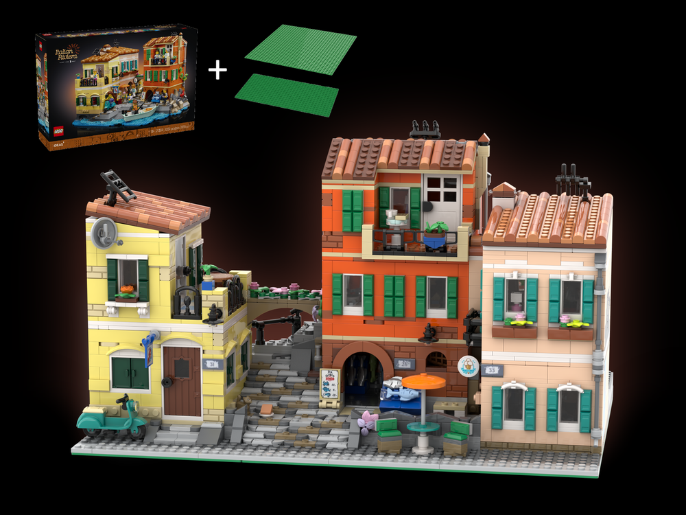 LEGO MOC-238212 Italian Square - 21359 Italian Riviera Modification by ...