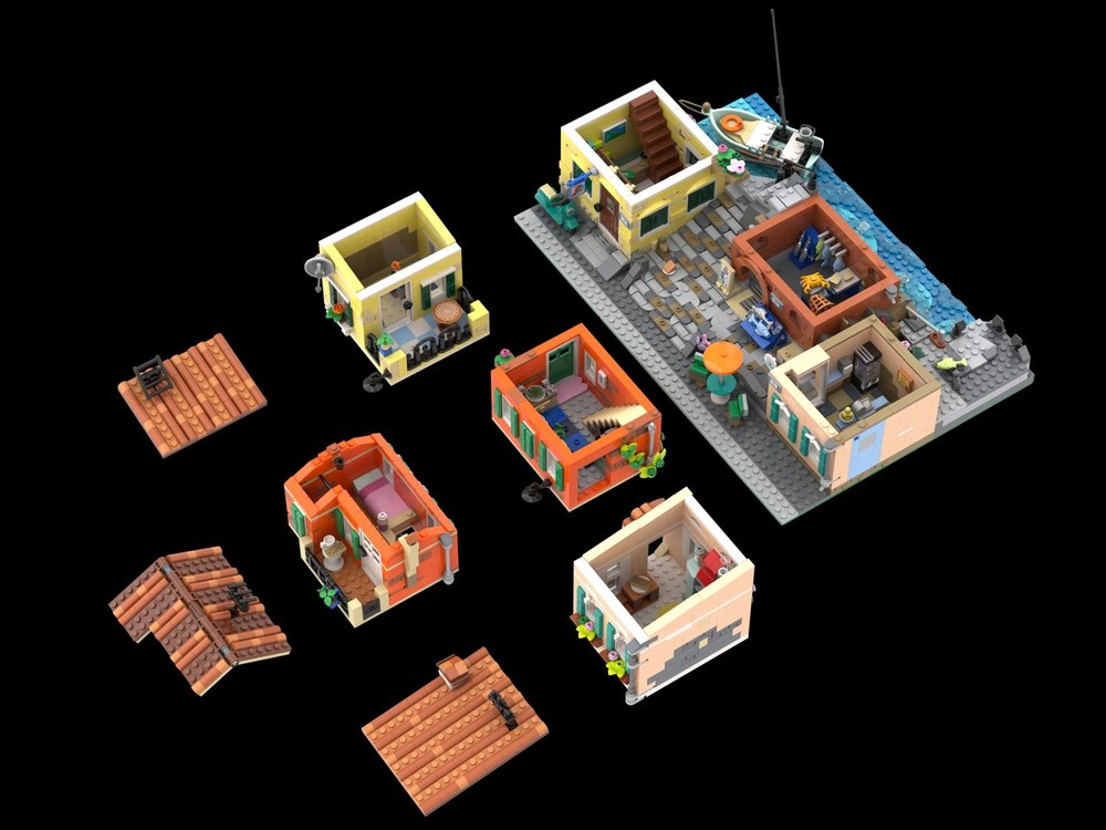LEGO MOC-238212 Italian Square - 21359 Italian Riviera Modification by ...