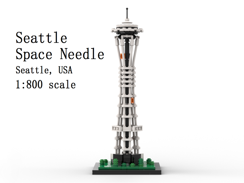 LEGO MOC-238222 Seattle Space Needle 1:800 Scale by sea2sea ...