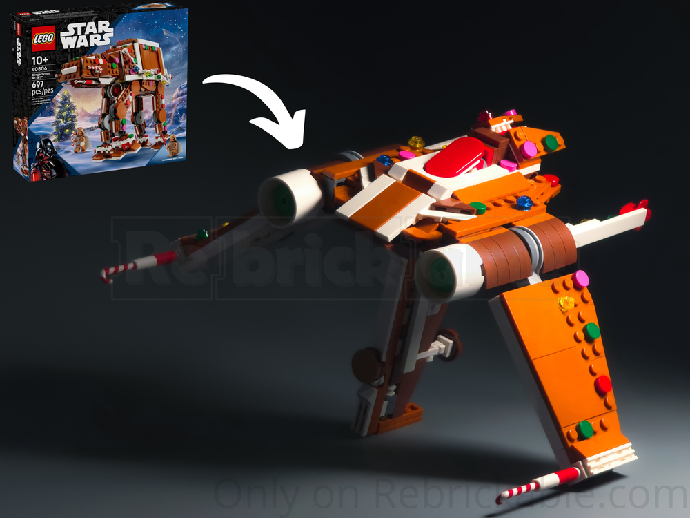Gingerbread V-19 Torrent Starfighter (40806 Alternate Build)