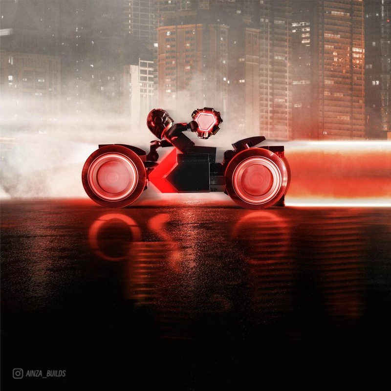 LEGO MOC-238496 Tron: Ares Lightcycle by AinzaBuilds | Rebrickable ...