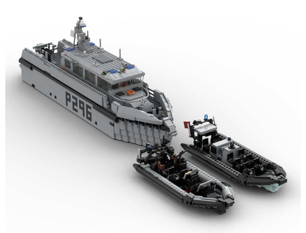 LEGO MOC Arctic 24 RHIB (with General Purpose Machine Guns) by jrd3683 ...