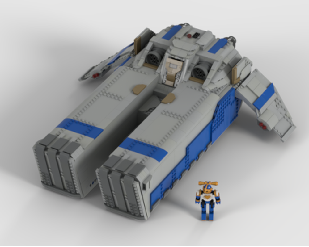 LEGO MOC-238764 Space Marine Caestus Assault ramp (+ MkII Space Marine ...