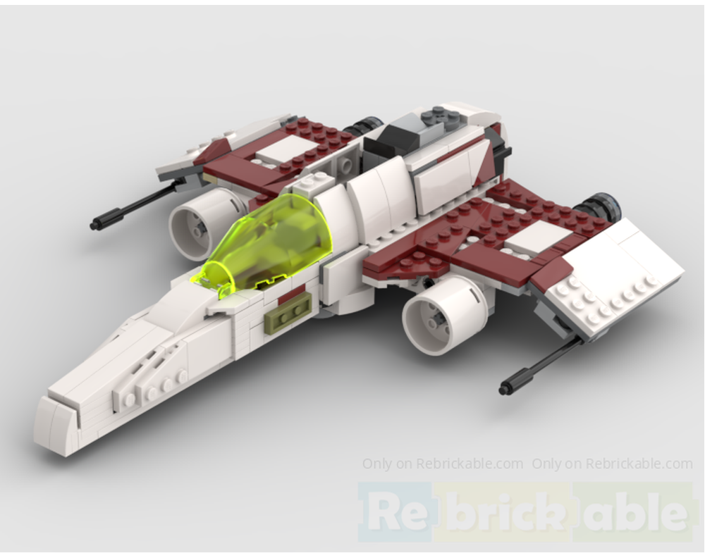 LEGO MOC-238777 75432 E-wing and stand by Revenge_Of_The_Brick ...