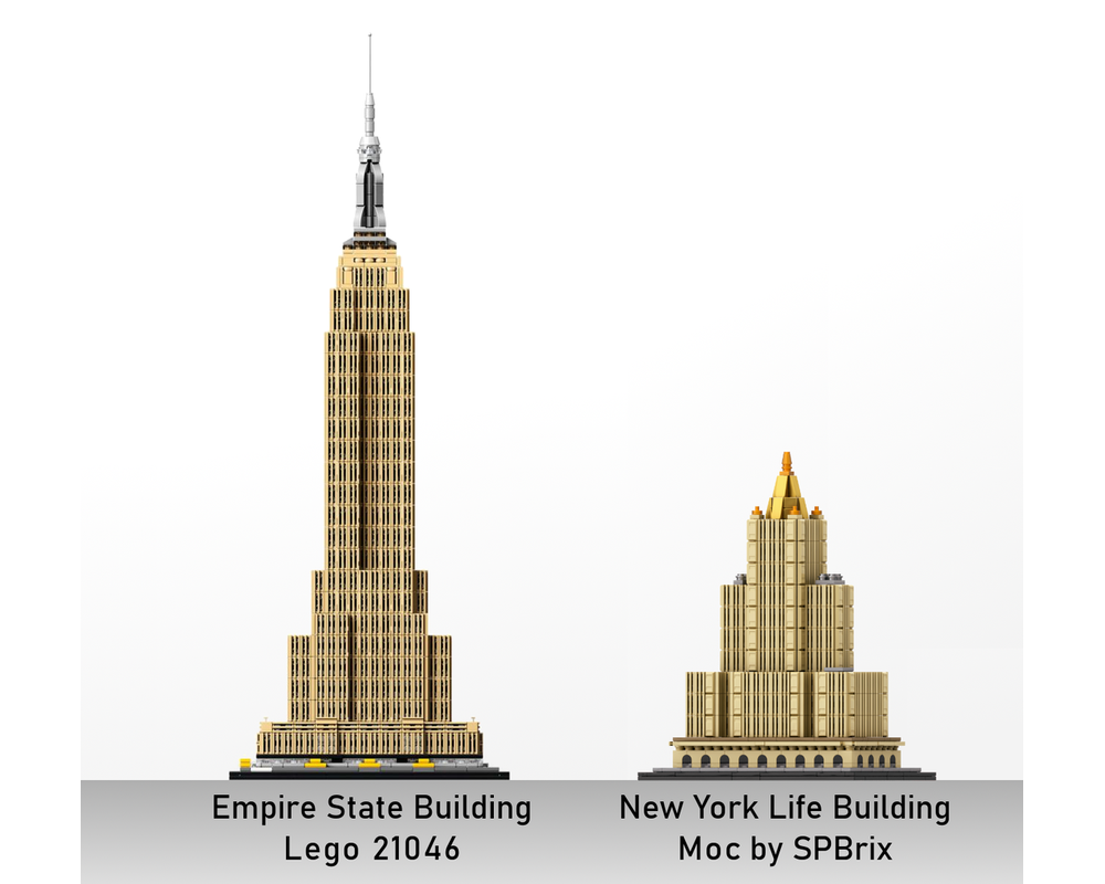 LEGO MOC-239057 New York Life Building 1:800 Scale by SPBrix ...