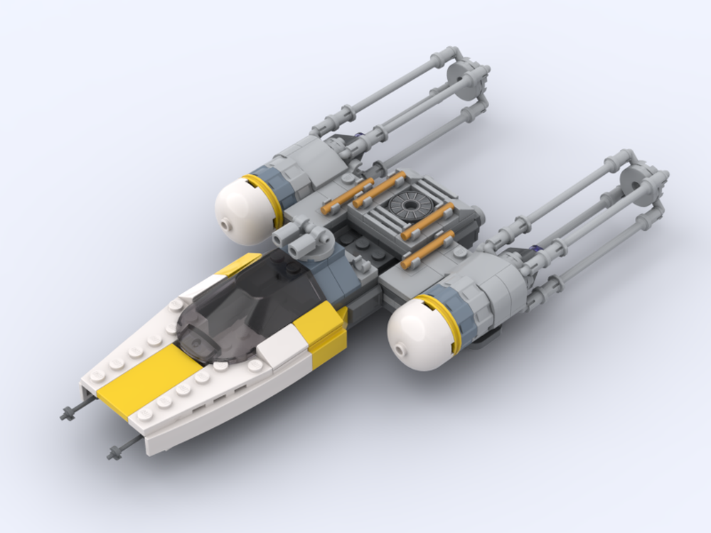 LEGO MOC-239166 75365 MOD Midi-Scale Y-shaped Starfighter by