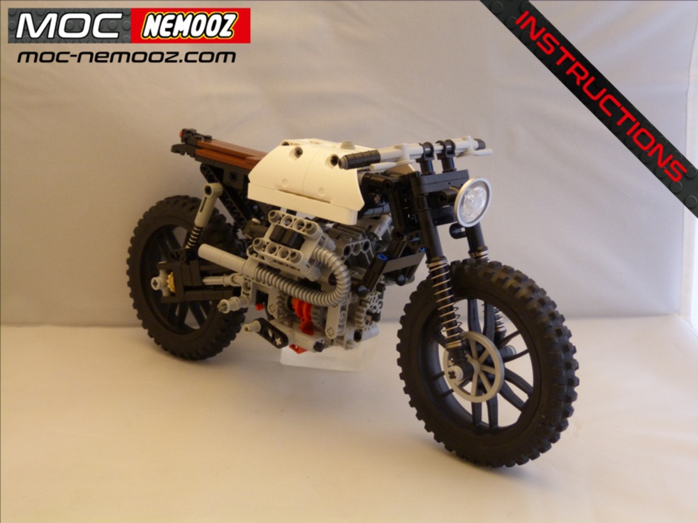 LEGO MOC MOTO GUZZI V80 Scrambler by MOC NEMOOZ