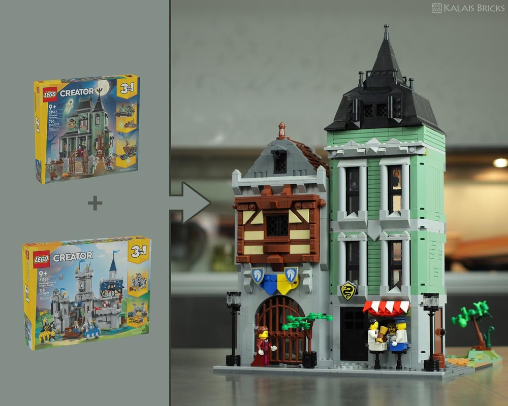 LEGO MOC-239398 Tenement building made of Creator 31167 and 31168 sets ...
