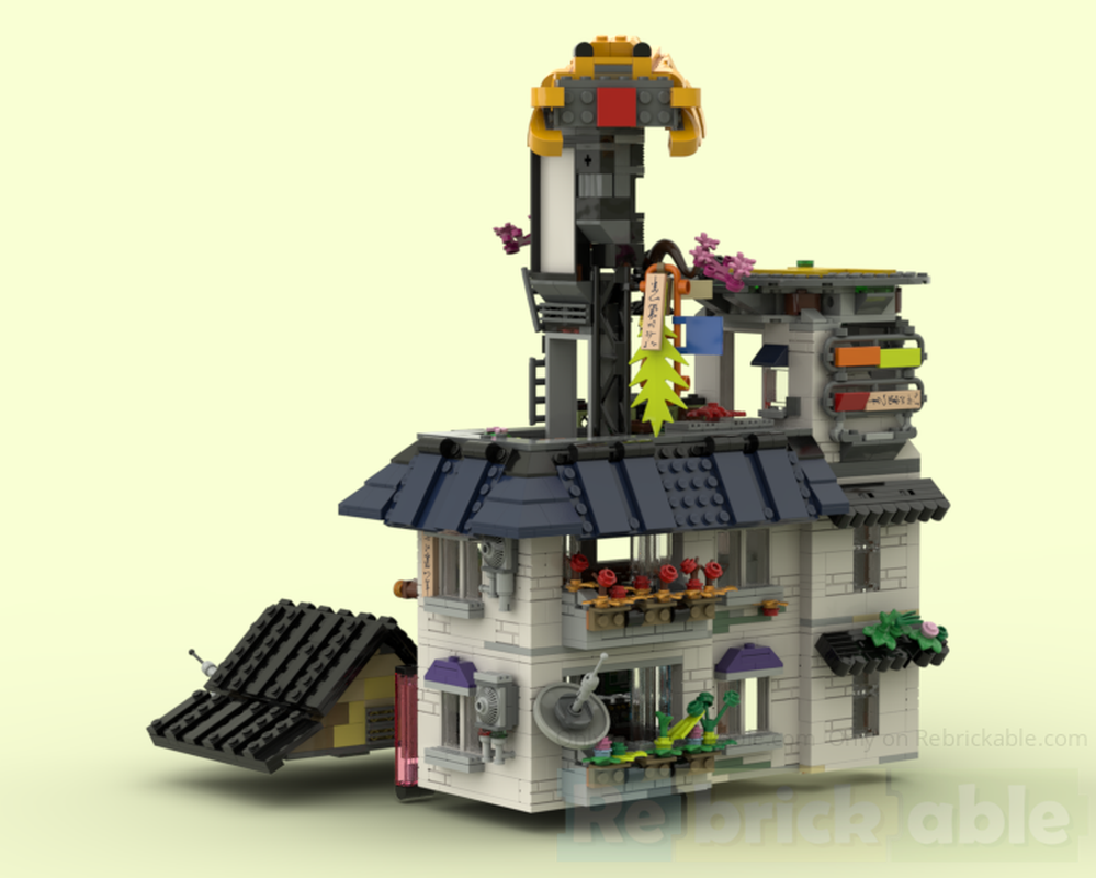LEGO MOC-239439 Ninjago City Neighborhood floors 5 to 7 by