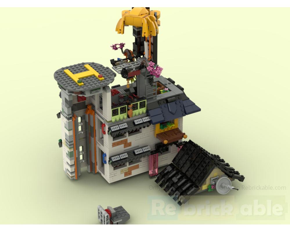 LEGO MOC-239439 Ninjago City Neighborhood floors 5 to 7 by