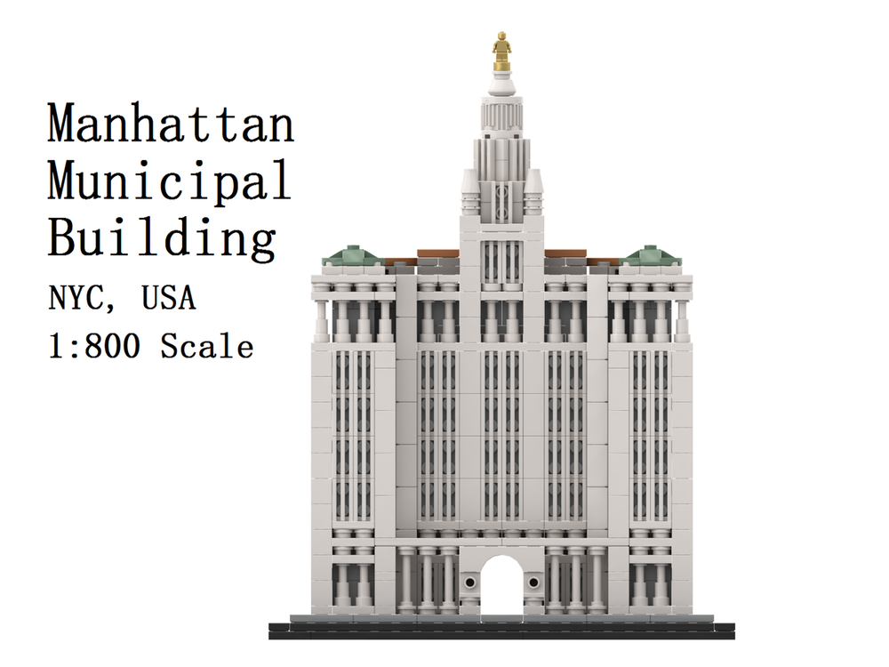 LEGO MOC-239441 Manhattan Municipal Building 1:800 Scale by sea2sea ...
