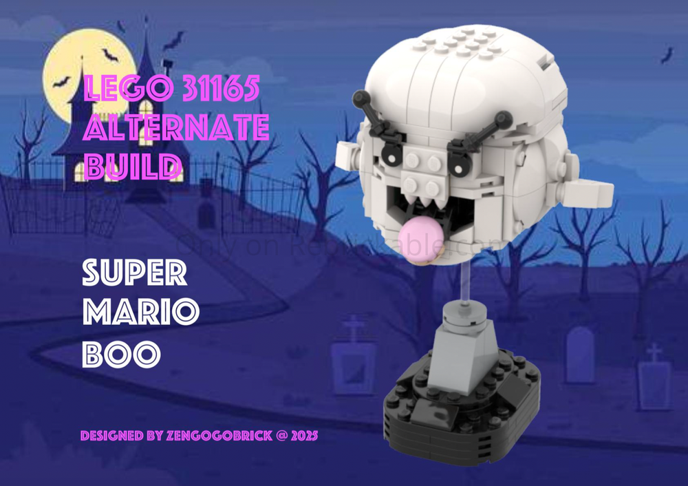 LEGO MOC-239444 31165 Super Mario – Boo by zengogobrick | Rebrickable ...