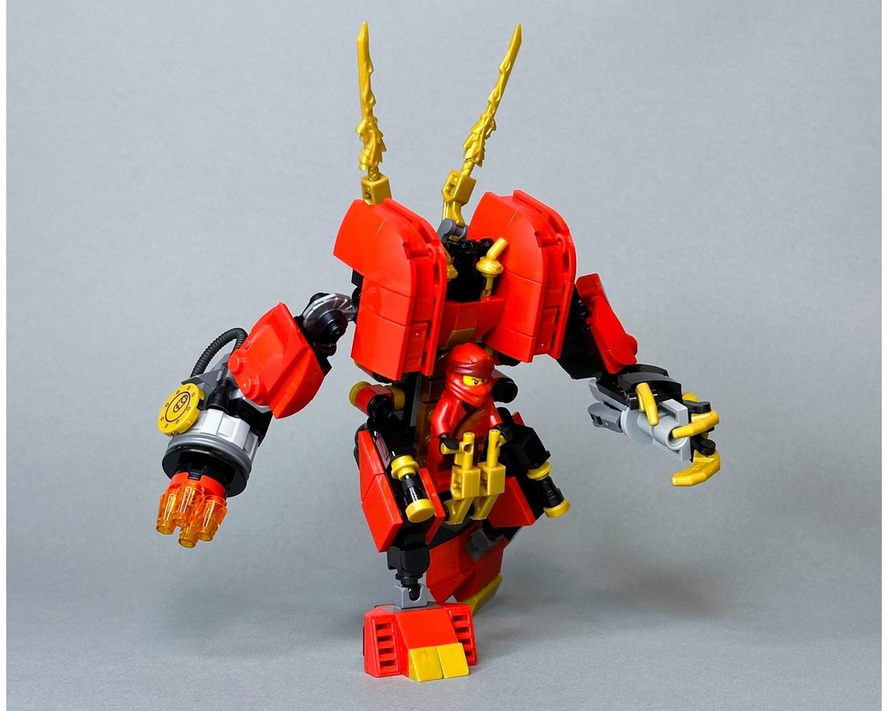 LEGO MOC Kai's Fire Mech by bobbacatmocs | Rebrickable - Build with LEGO