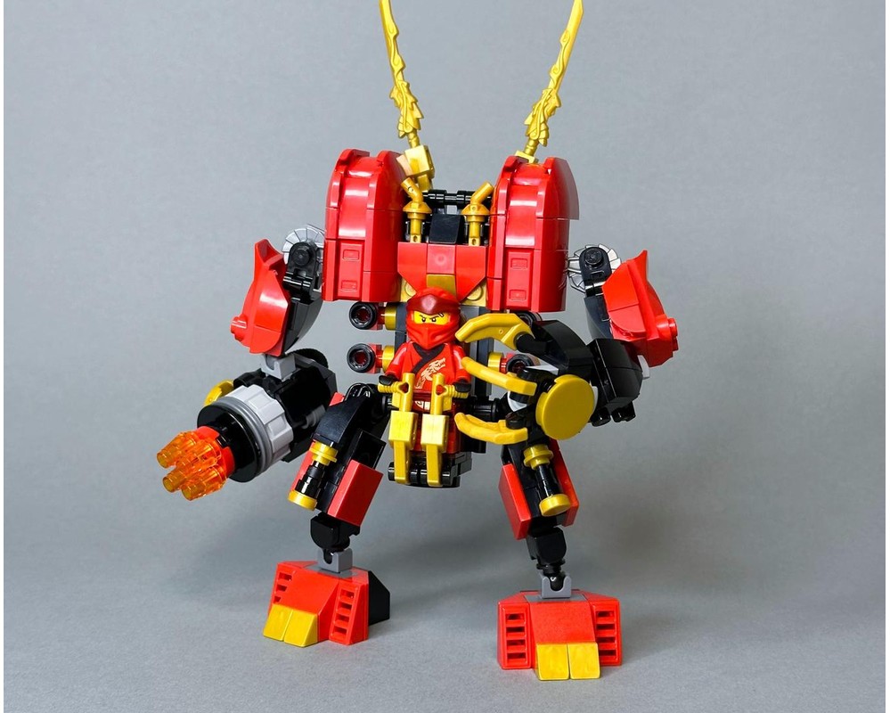 LEGO MOC Kai's Fire Mech by bobbacatmocs | Rebrickable - Build with LEGO