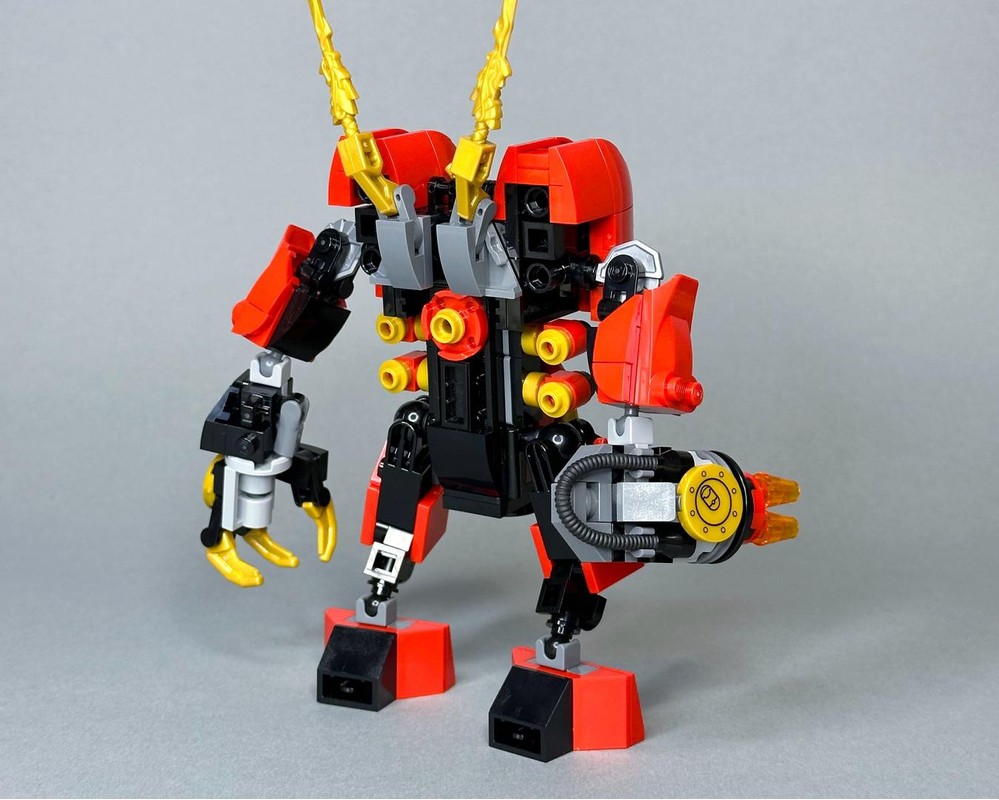 LEGO MOC Kai's Fire Mech by bobbacatmocs | Rebrickable - Build with LEGO