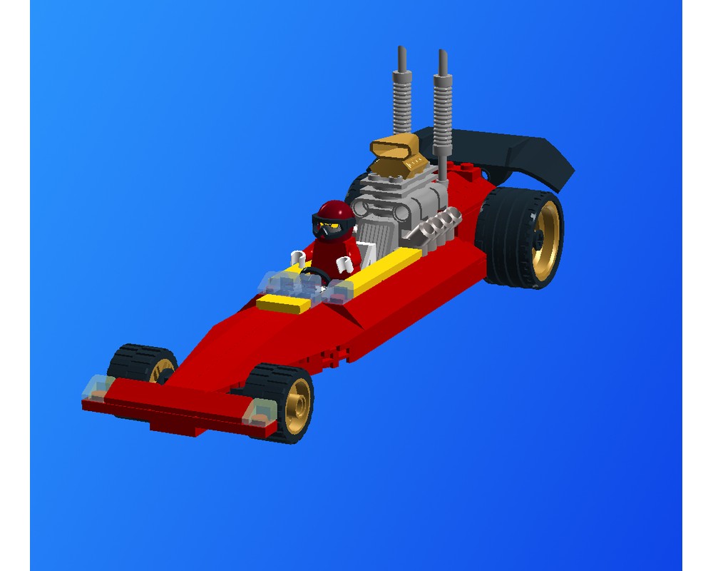 LEGO MOC Drag Car by SaintJamez911 Rebrickable Build with LEGO