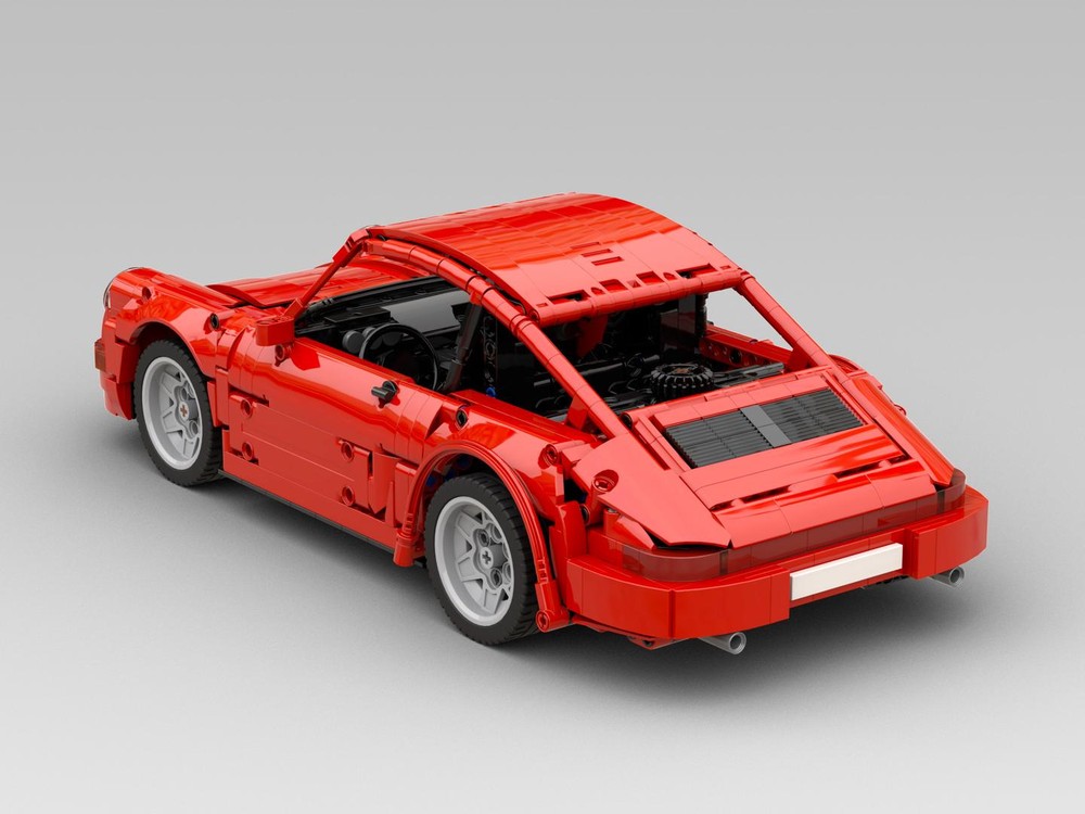 LEGO MOC Porsche 964 Carrera (1:12) Red by Artemy Zotov