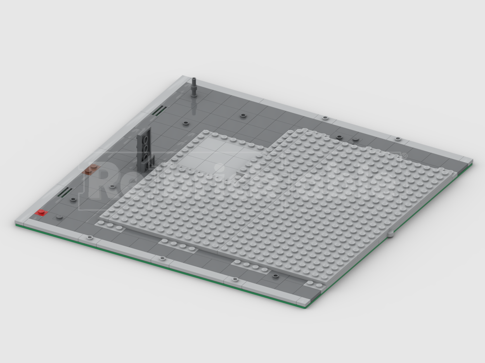 LEGO MOC The Art Factory modular-compatible base by kiploempia