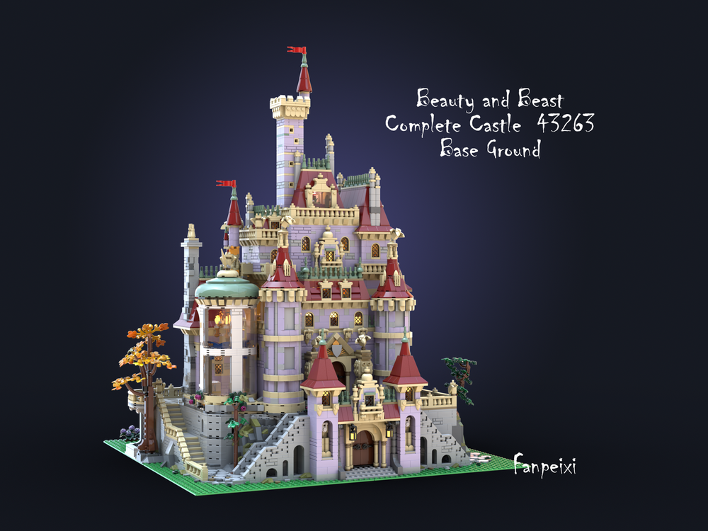 LEGO MOC Complete Beauty and Beast Castle Upgrade by Fanpeixi