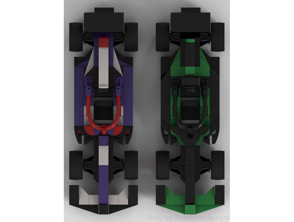 LEGO MOC-239757 60474 v3MOC (VCARB01 & Sauber with F1 Start-Finish Line ...