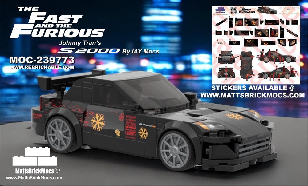 LEGO MOC-239773 Fast and Furious Johnny Tran's Honda S2000 by IAY