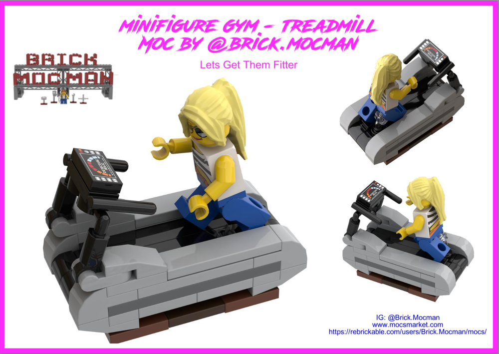 LEGO MOC-239788 Minifig Gym - Treadmill by Brick.Mocman | Rebrickable ...