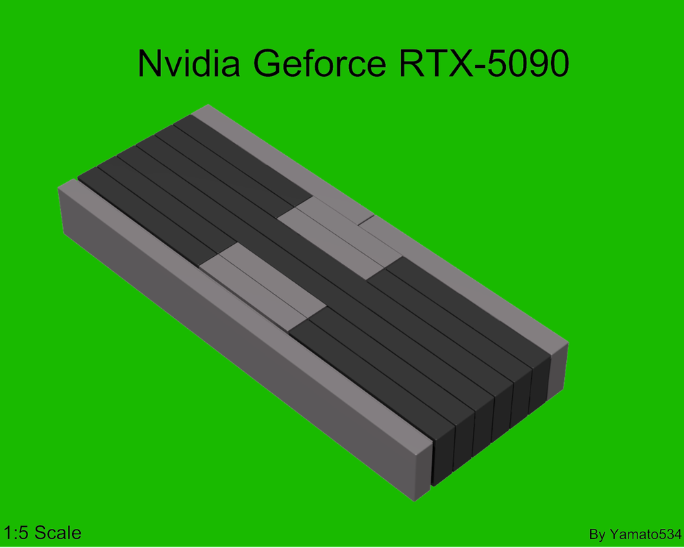 LEGO MOC-239799 1:5 Scale Nvidia Flagship GPUs(GTX 10 series to RTX 50 ...
