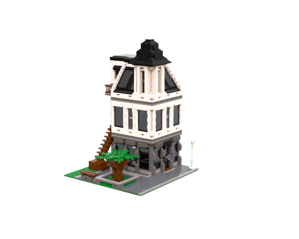 LEGO MOC Coffee Bar with 2ground Apartment by Mattysek289
