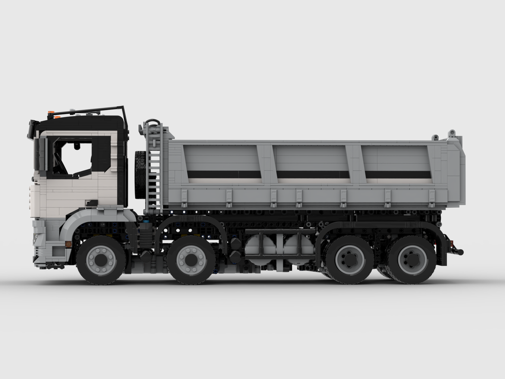 LEGO MOC-239922 New Man TGS 8x8 dump truck White by LingKong ...