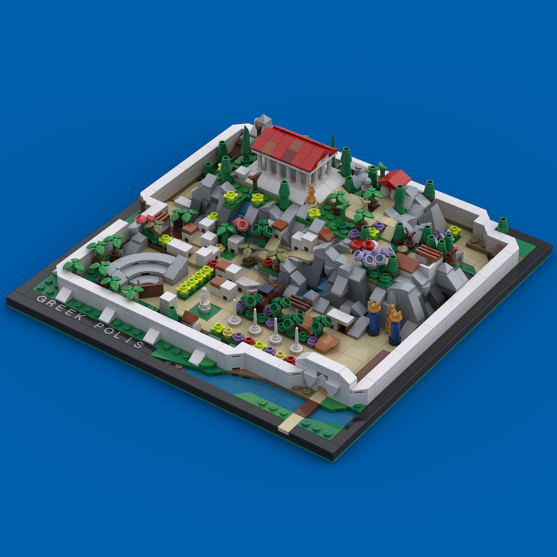 LEGO MOC-239943 Ancient Greek Polis by Steineboden | Rebrickable ...