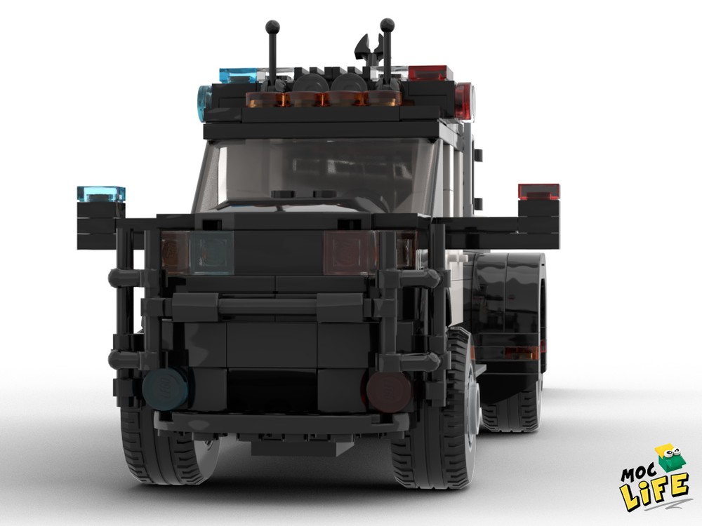 LEGO MOC Ram 3500 quad cab dually police with anti-bomb robot by ...