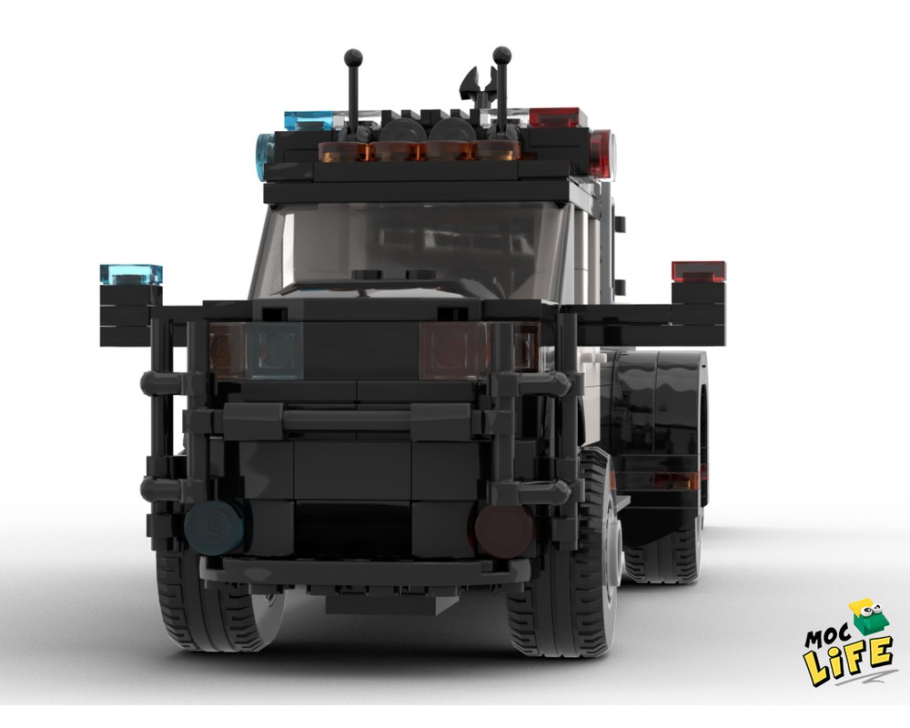 LEGO MOC Ram 3500 quad cab dually police with anti-bomb robot by ...