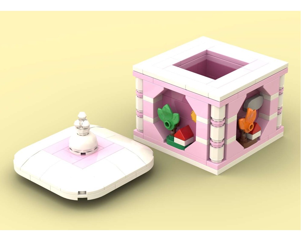 LEGO MOC-240005 pink box with four seasons decoration by Frambozia ...