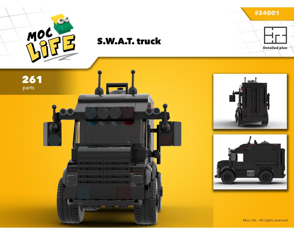 LEGO MOC S.W.A.T. Truck by Moclego | Rebrickable - Build with LEGO