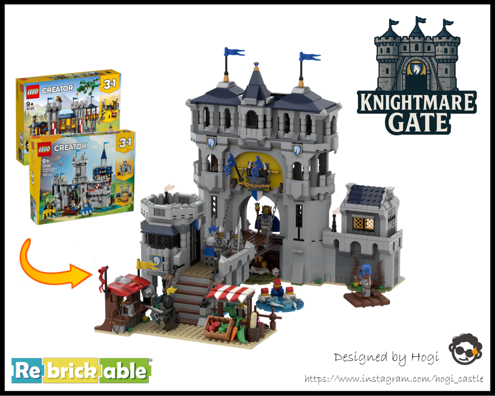 LEGO MOC-240011 Knightmare Gate (31168 + 31120 Alternate build) by Hogi ...