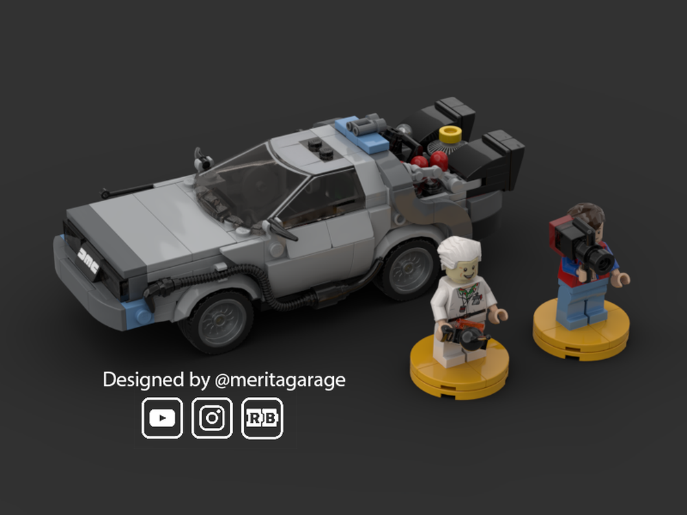 LEGO MOC-240064 Time Machine Back to the Future With Light Switch by ...