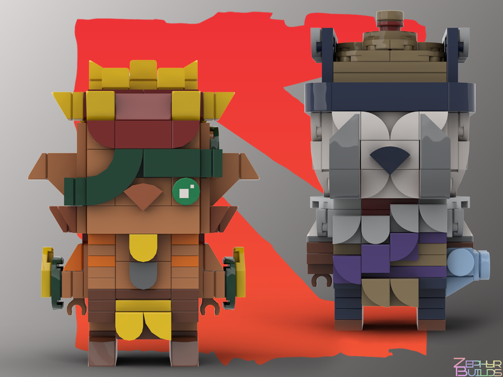 LEGO MOC-240074 DOTA 2 Boozy Brawlers Brickheadz (Bristleback and Tusk ...
