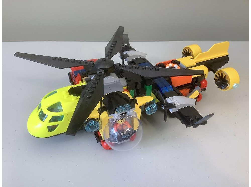 壷 LEGO MOC-240136 60462 Quad Remix Copter by crazy8ron | Rebrickable
