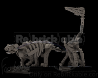 21320 Quetzalcoatlus and Ankylosaurus Skeletons 1:32 scale