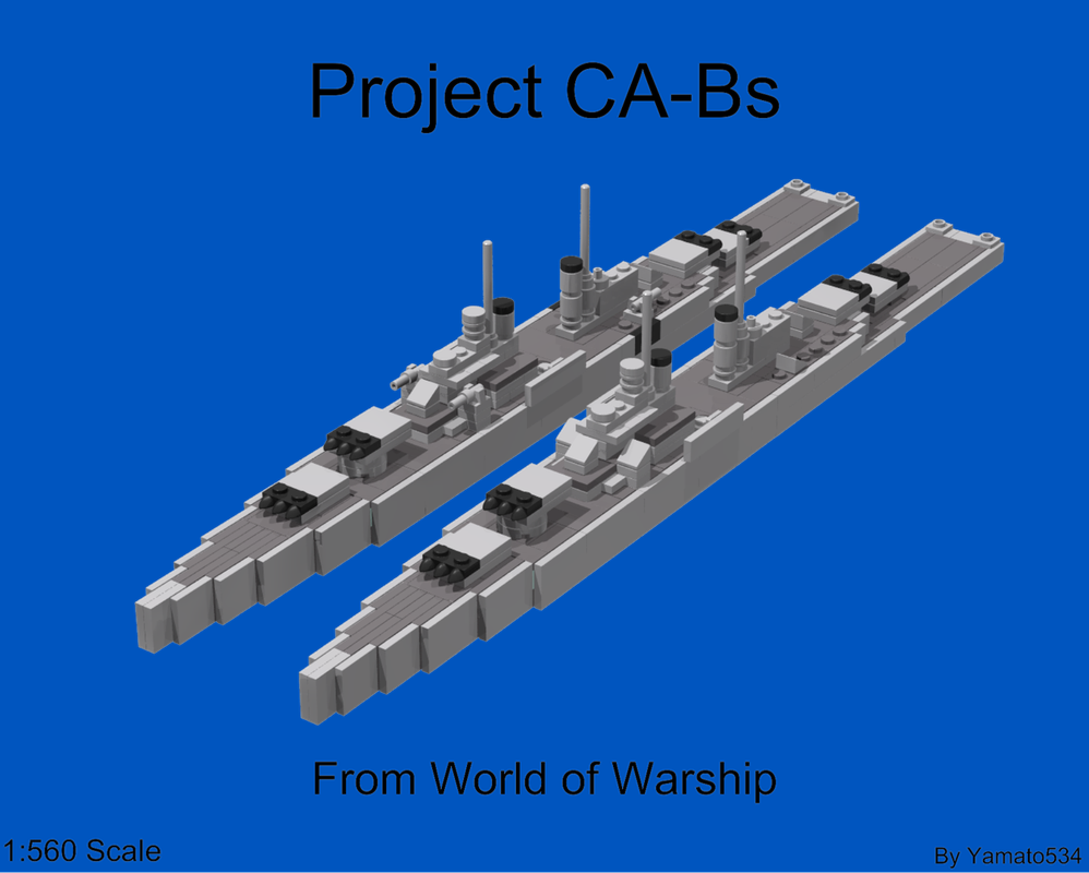 LEGO MOC 1:560 Scale USN Project CA-B Cruisers(WOWS) by yamato534 ...