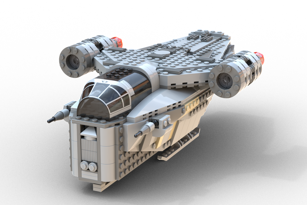 LEGO MOC-240287 Retro Razor Crest by skipmacd | Rebrickable - Build ...