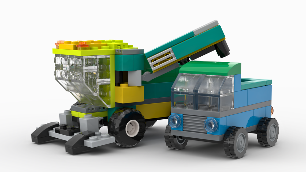 LEGO MOC 11036 Harvester and truck by Lenarex | Rebrickable - Build ...