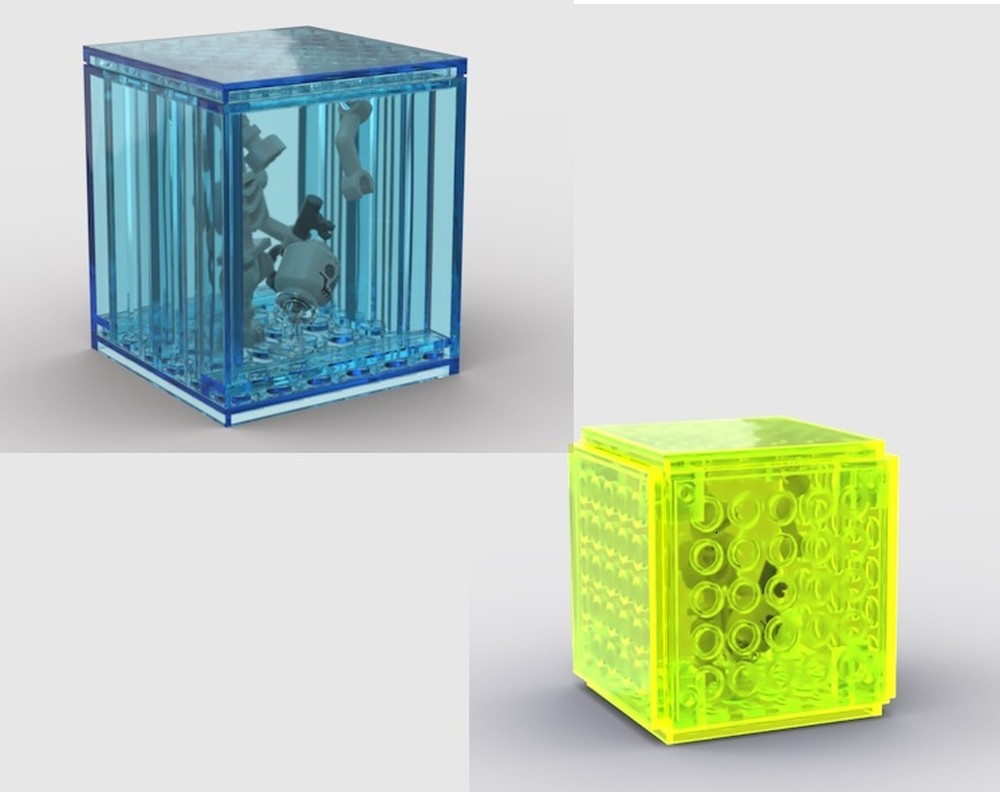 LEGO MOC-240428 Two 6x6 Gelatinous Cubes by Splat238 | Rebrickable ...