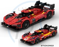 LEGO MOC Ferrar* Hypercar 499P 2025 Edition car no. 51 1:8 Scale