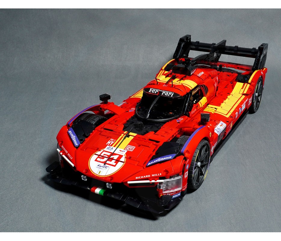 LEGO MOC Ferrar* Hypercar 499P 2025 Edition car no. 51 1:8 Scale
