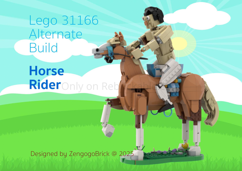 LEGO MOC-240637 31137+31166 Horse Rider by zengogobrick | Rebrickable ...