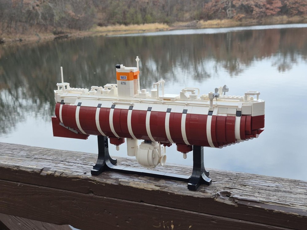 LEGO MOC-240682 Trieste Bathyscaphe - Minifig Scale by Bricksota ...